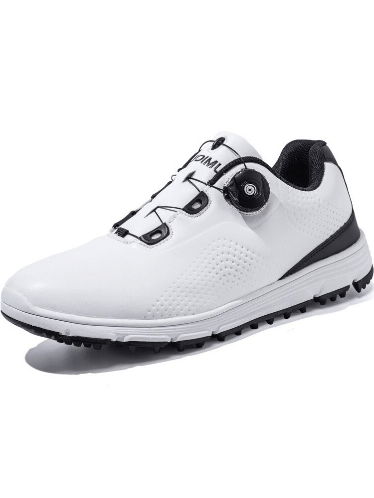 Stylish Non-Slip Men's Golf Shoe - Lightweight, waterproof, genuine leather, and comfortable for long golf days.