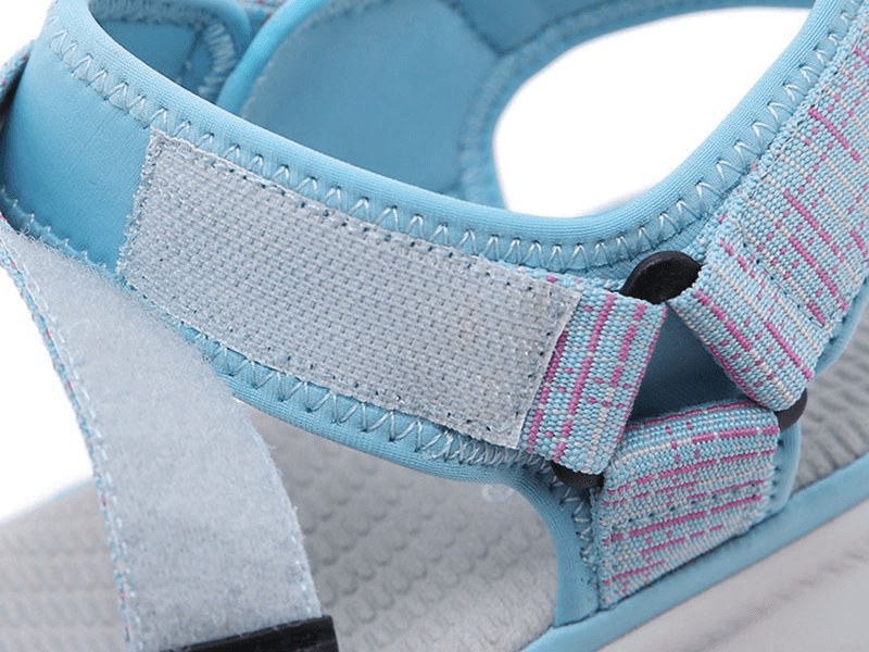 Sandales souples de sport élégantes avec attaches réglables / chaussures d'été pour femmes - SPF0984 