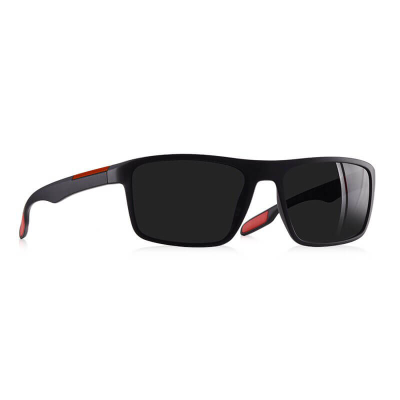 Stylish ultralight square-framed sunglasses for men, SF0960, with black frames and TAC lenses providing UV protection.