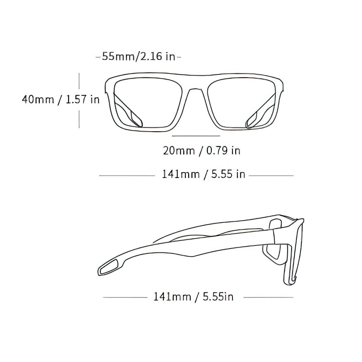 Stilvolle, ultraleichte Sonnenbrille mit quadratischem Rahmen für Herren – SF0960