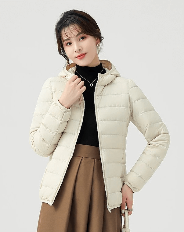 Stylish Women's Down Jackets with Hood - SF0108