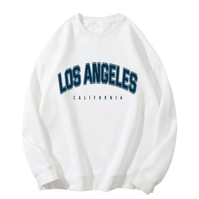 Stilvolles Damen-Sweatshirt mit Buchstaben-Grafikdruck / warme, lockere Kleidung für Damen – SF0053