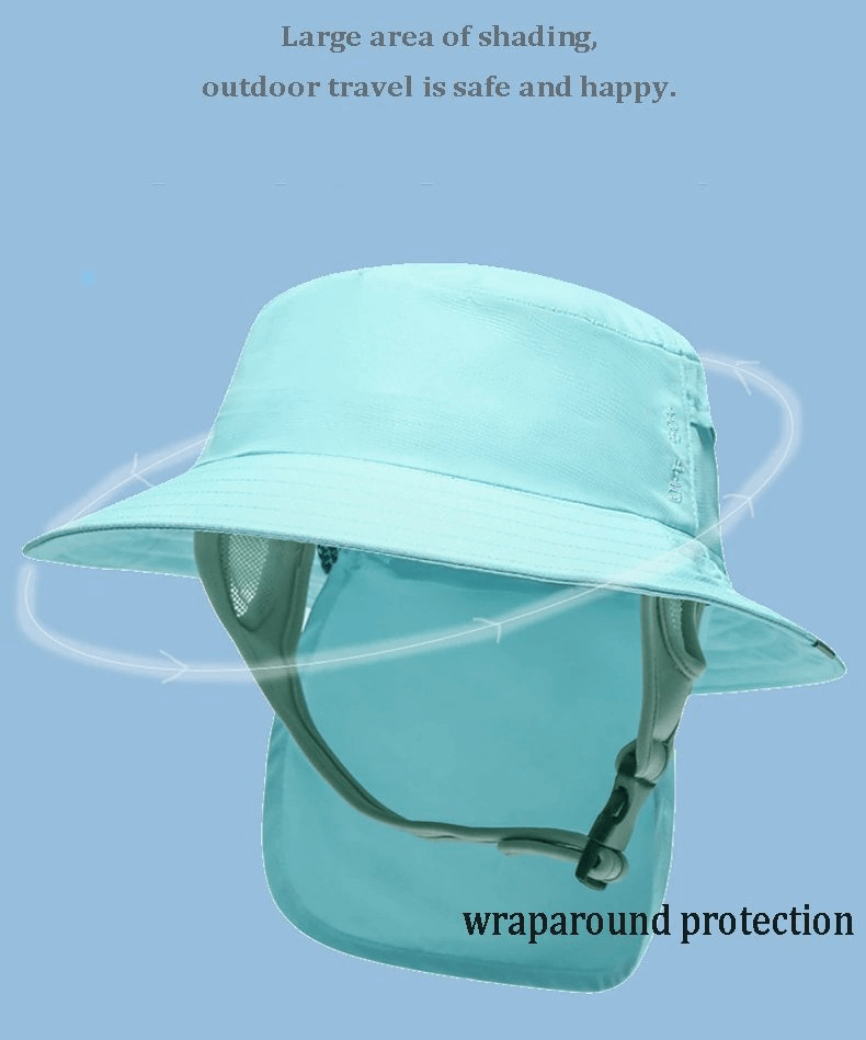 Sun Protection Breathable Waterproof Wide Brim Hat with UV Shield and Ventilation, Ideal for Outdoor Adventures - SF0415