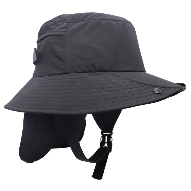 Sun Protection Breathable Waterproof Wide Brim Hat in black, featuring a 7cm brim, UV protection, and ventilation for outdoor safety and style.