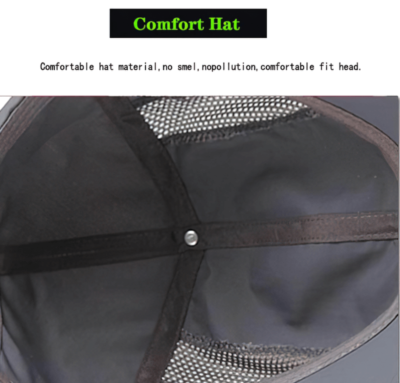 Sun Protection Fine Mesh Design Baseball Cap with Adjust Metal Buckle - SF0453