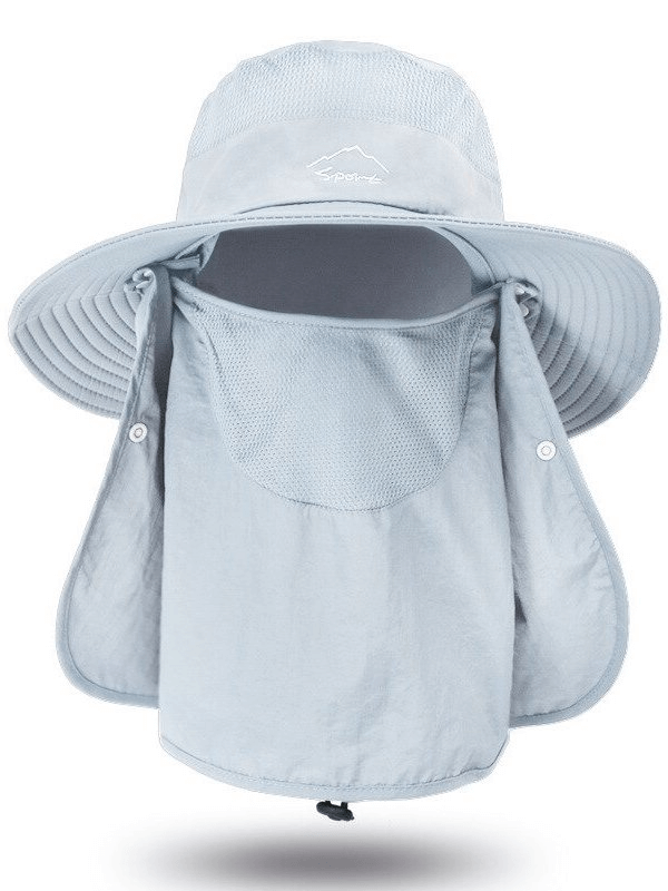 Sunscreen Breathable Double Layer Hats with Face Protection - SF0432