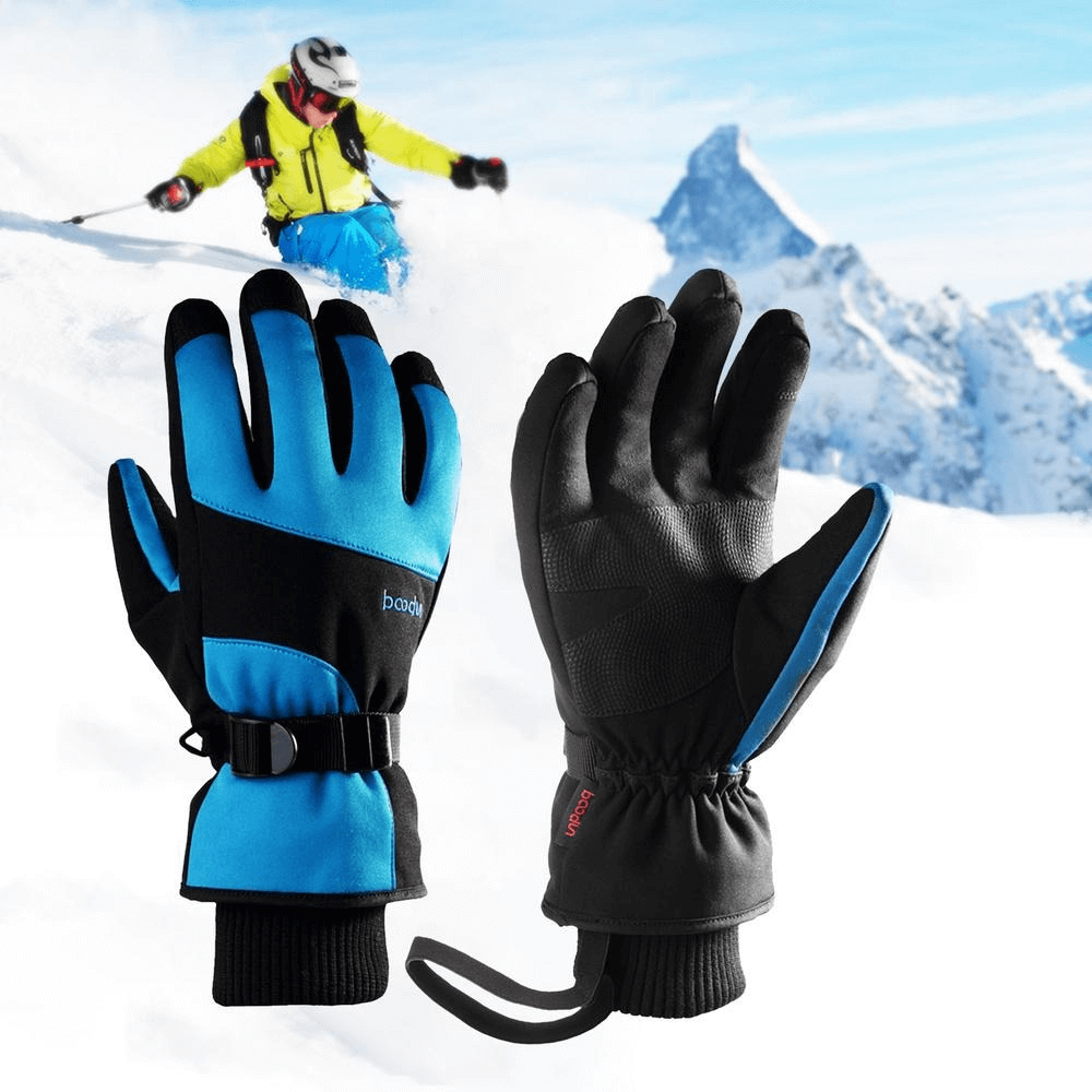 Dicke wasserdichte Bergsteigerhandschuhe mit Handgelenkseil – SF0588 