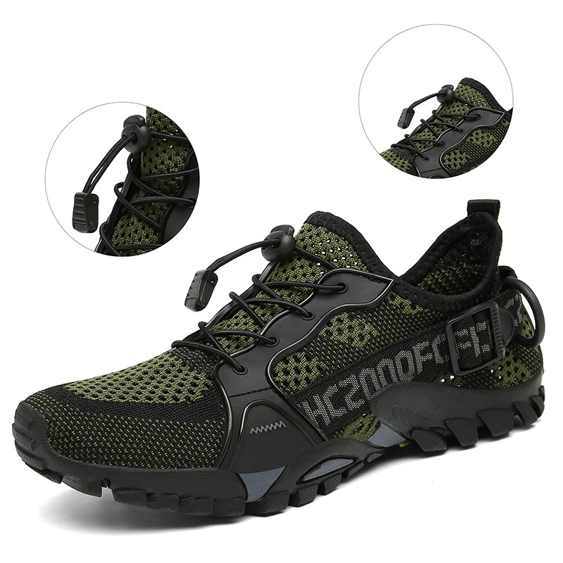 Trekking Flexible Hiking Boots with breathable mesh design and durable rubber soles, perfect for outdoor adventures. Sizes 36-47 available.