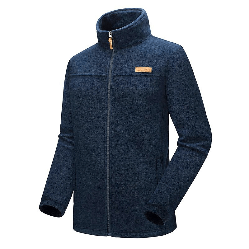 Trekking Men's High Collar Zipper Fleece Jacket with Pockets - SF0230
