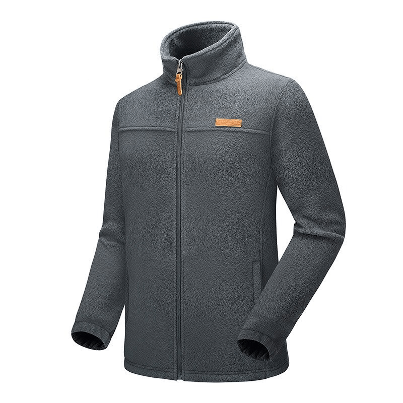 Trekking Men's High Collar Zipper Fleece Jacket, SF0230. Windproof, breathable, thermal protection for outdoor adventures.