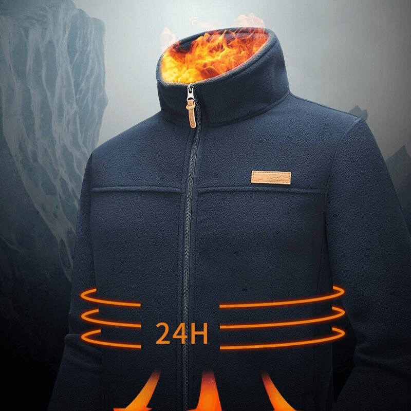 Veste polaire zippée à col haut et poches pour homme Trekking - SPF0230 
