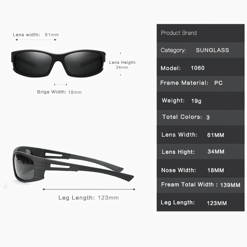 Blendfreie UV400-polarisierte Unisex-Sonnenbrille zum Autofahren – SF0543 