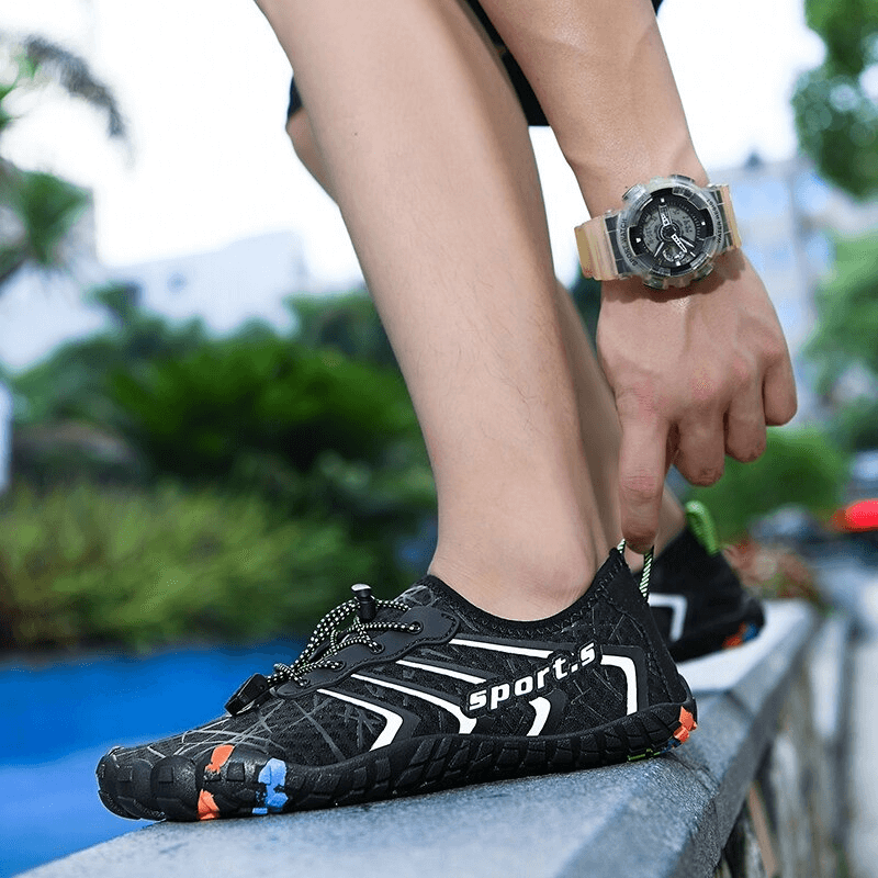 Unisex Breathable Non-Slip Water Shoes with Elastic Drawstring - SF0515