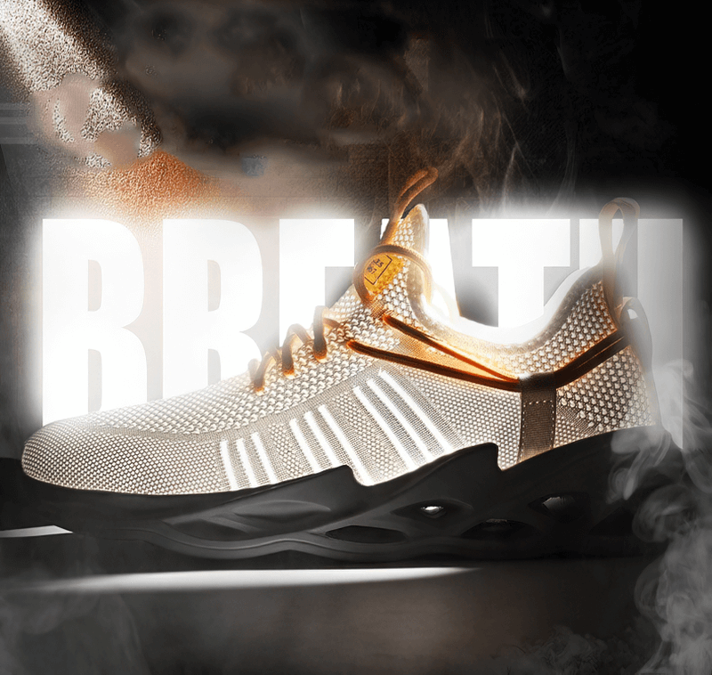 Unisex mesh breathable running shoes SF0255 showcasing sleek design and comfort with lace-up closure and EVA outsole.