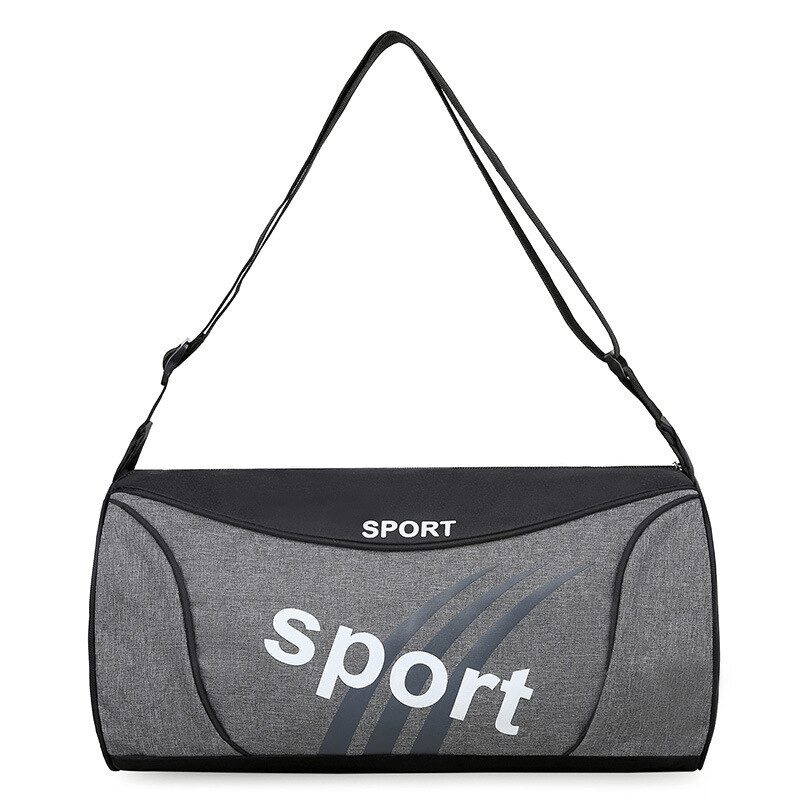 Gray unisex outdoor multifunction hiking sports bag with belt, featuring "sport" text and durable nylon material, model SF0783.
