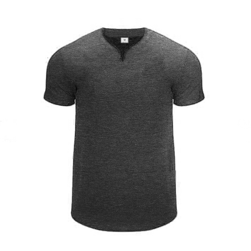 Men's V-Neck Short Sleeves Slim Fit Fashion T-shirt - Casual Gym Clothing, 100% cotton, perfect for stylish fitness or lounging - SF1230
