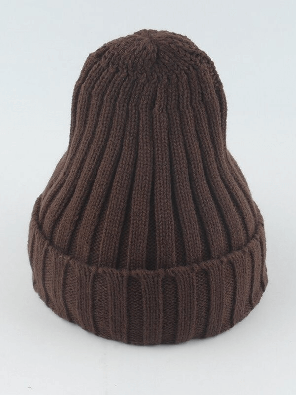 Warm Plain Soft Knitted Hats for Women and Men - SF0422
