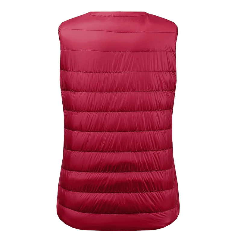 Gilet chaud et solide pour femmes avec poches / vêtements d'extérieur surdimensionnés ultra légers pour femmes - SPF0090 