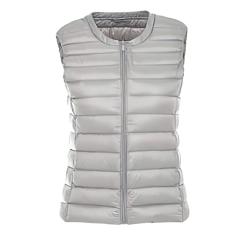 Warme, solide Damenweste mit Taschen / Übergroße, ultraleichte Damen-Outwear – SF0090 