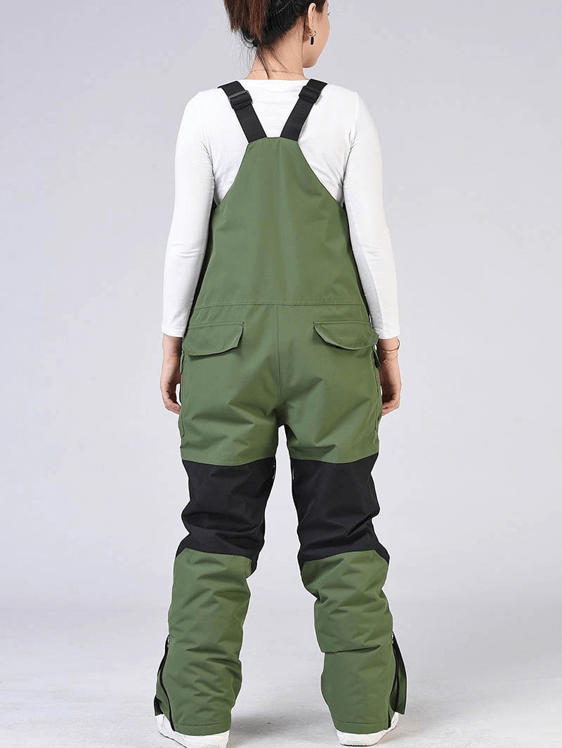 Warm Waterproof Zipper Strap Snowboarding Pants / Winter Ski Jumpsuit - SF0947