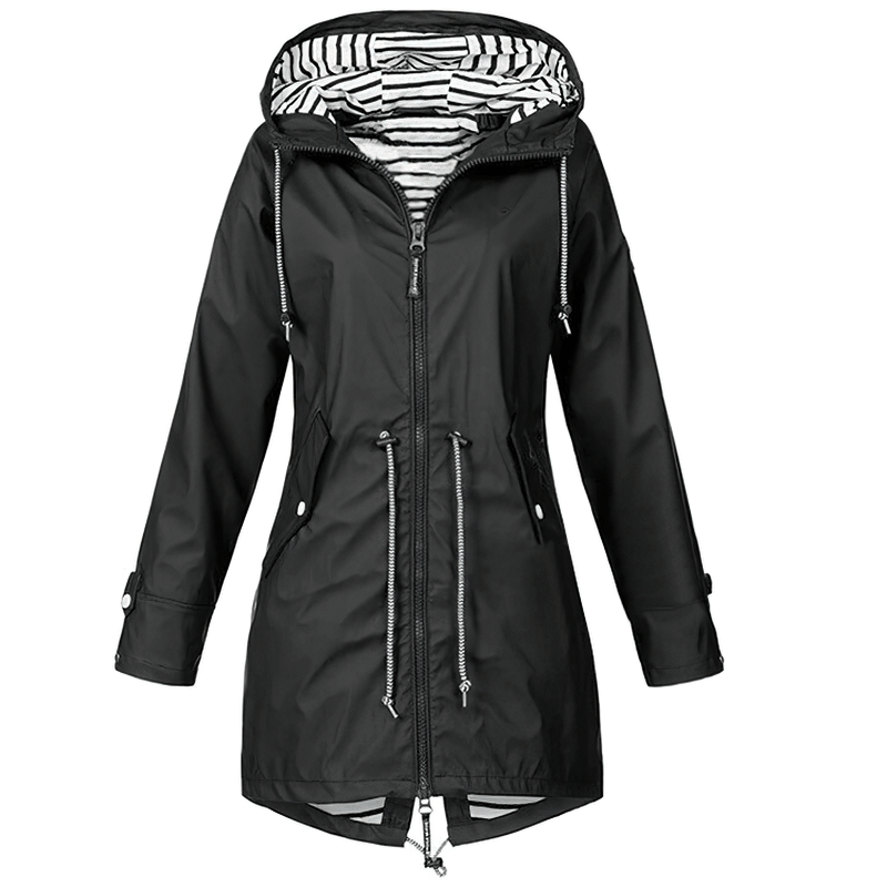 Waterproof Hooded Rain Long Jacket / Windproof Lightweight Outdoor Clothes - SF0078