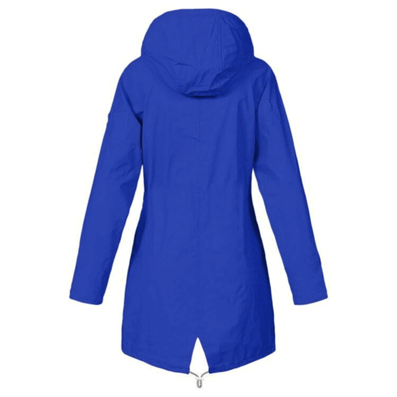 Waterproof Hooded Rain Long Jacket / Windproof Lightweight Outdoor Clothes - SF0078