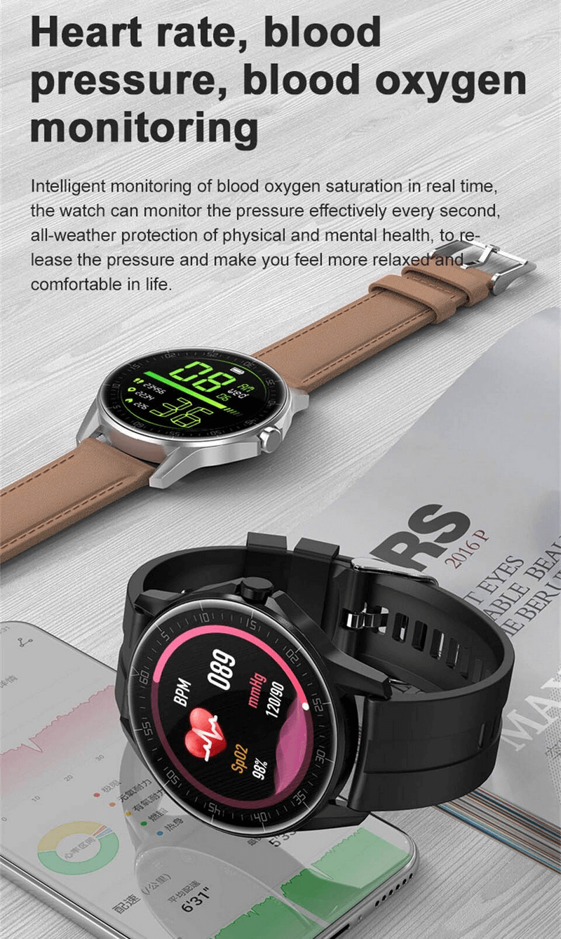 Wasserdichte Smartwatch mit kabellosem Laden/Fitness-Armband – SF0338 