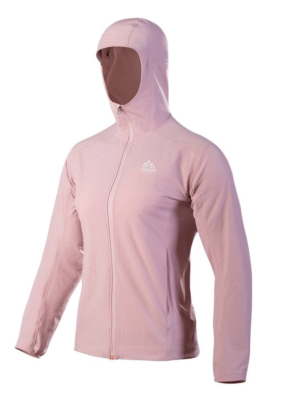 Waterproof Sports Thin Women's Jacket with Hood on Zipper - SF0897
