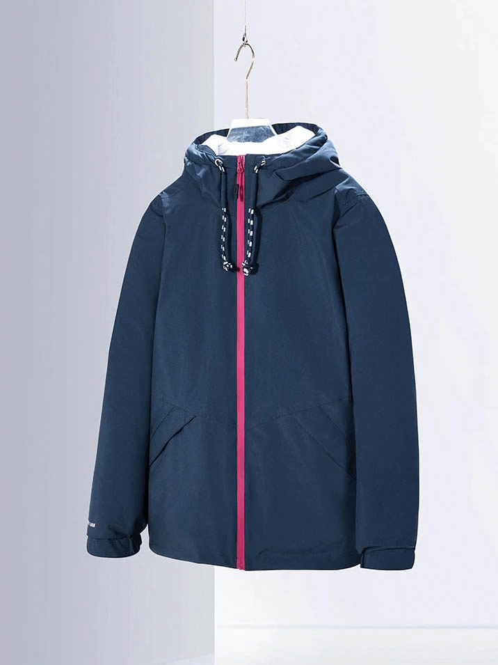 Waterproof Thermal Zipper Hooded Down Cotton Jacket - SF0190