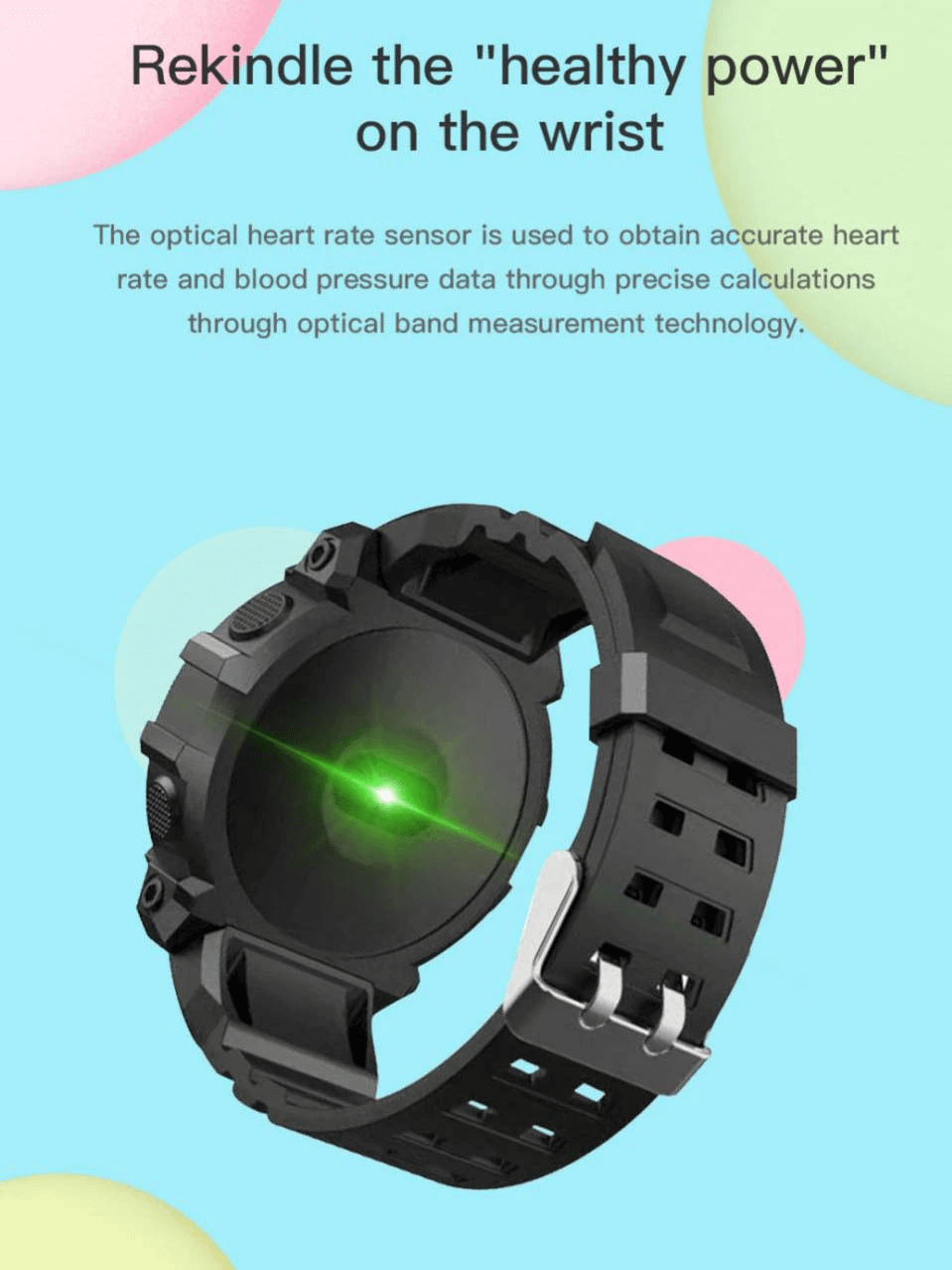 Montre-bracelet de sport étanche à écran tactile - SPF0435 