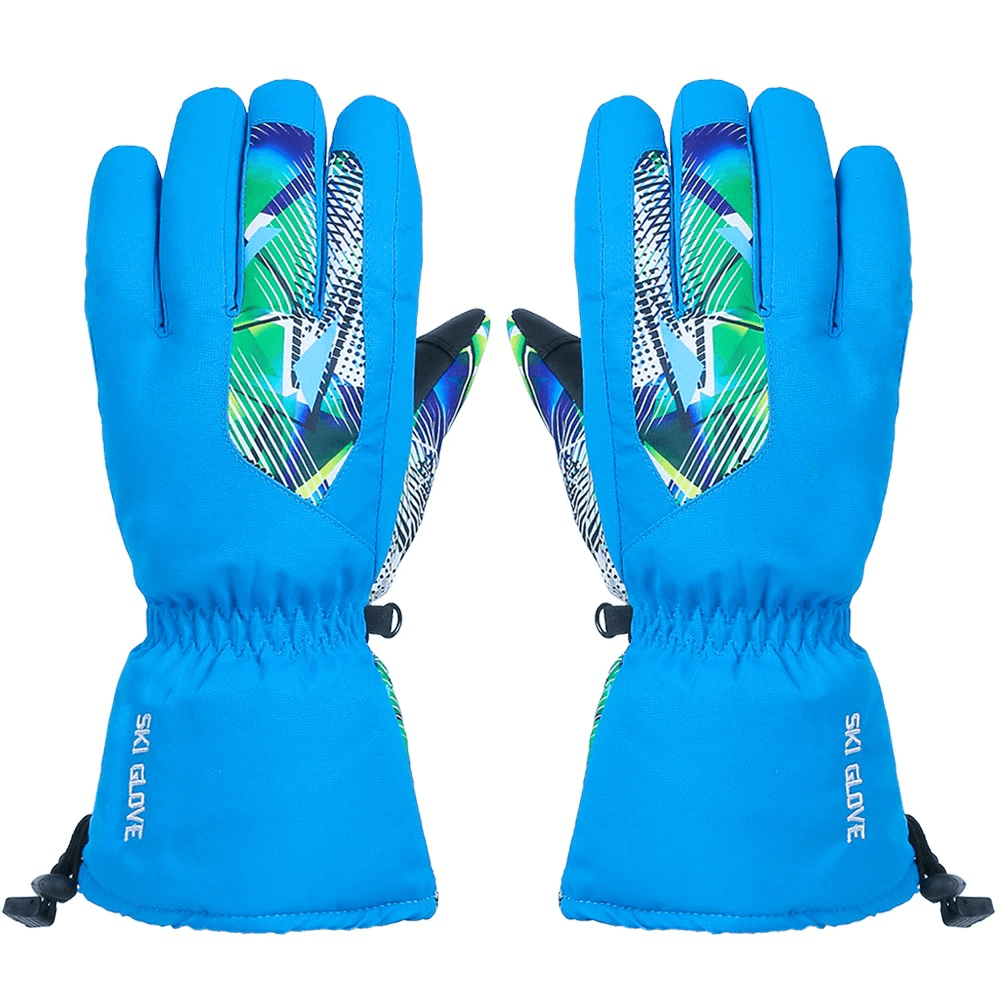 Gants de ski de cyclisme imperméables à membrane TPU avec boucles anti-perte - SPF0617 