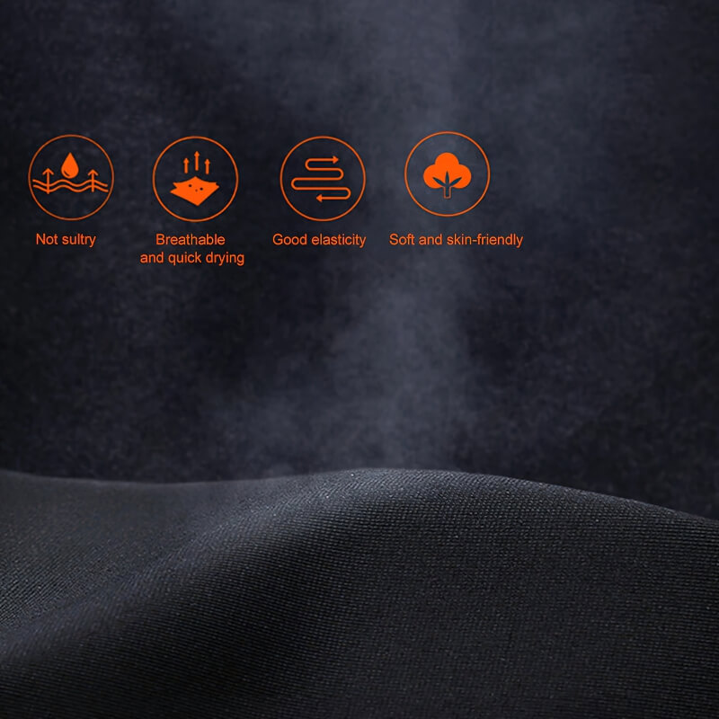 Eco-friendly fabric features: not sultry, breathable, elastic, soft. Perfect for waterproof waist running bags, unisex sports gear.