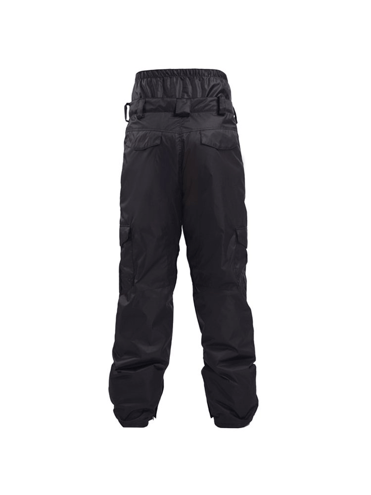 Waterproof windproof insulated black men's pants SF0733 for winter sports, perfect for snowboarding or skiing.