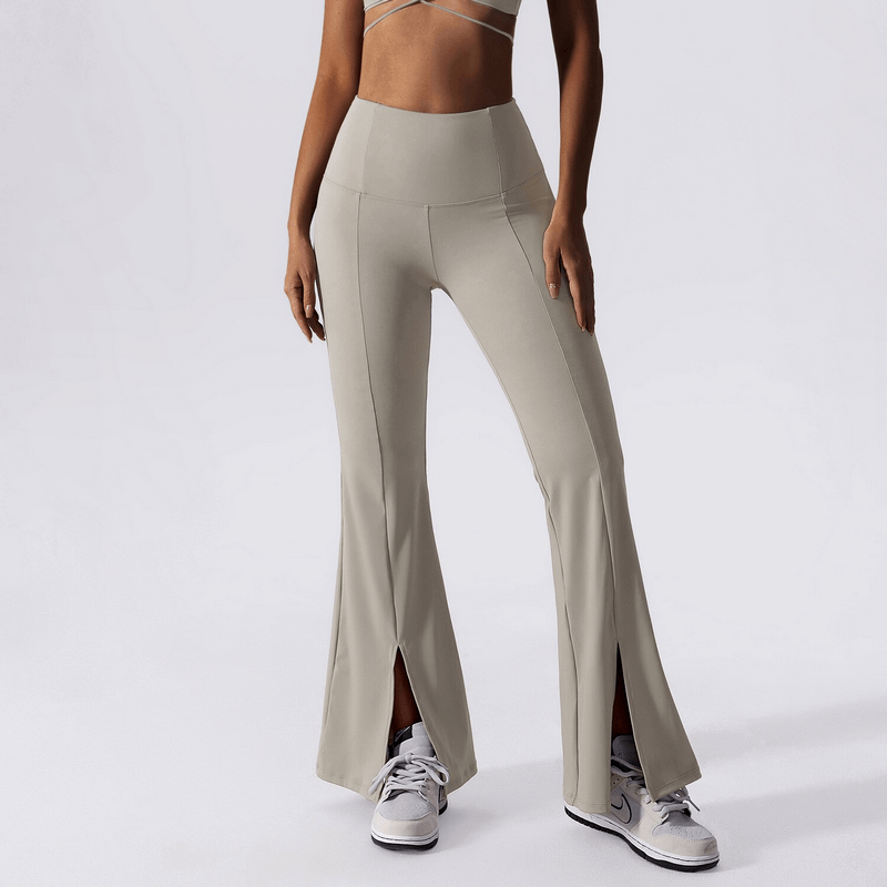 Yoga-Hose mit weitem Bein und hoher Taille für Damen/Fitnesskleidung – SF1018