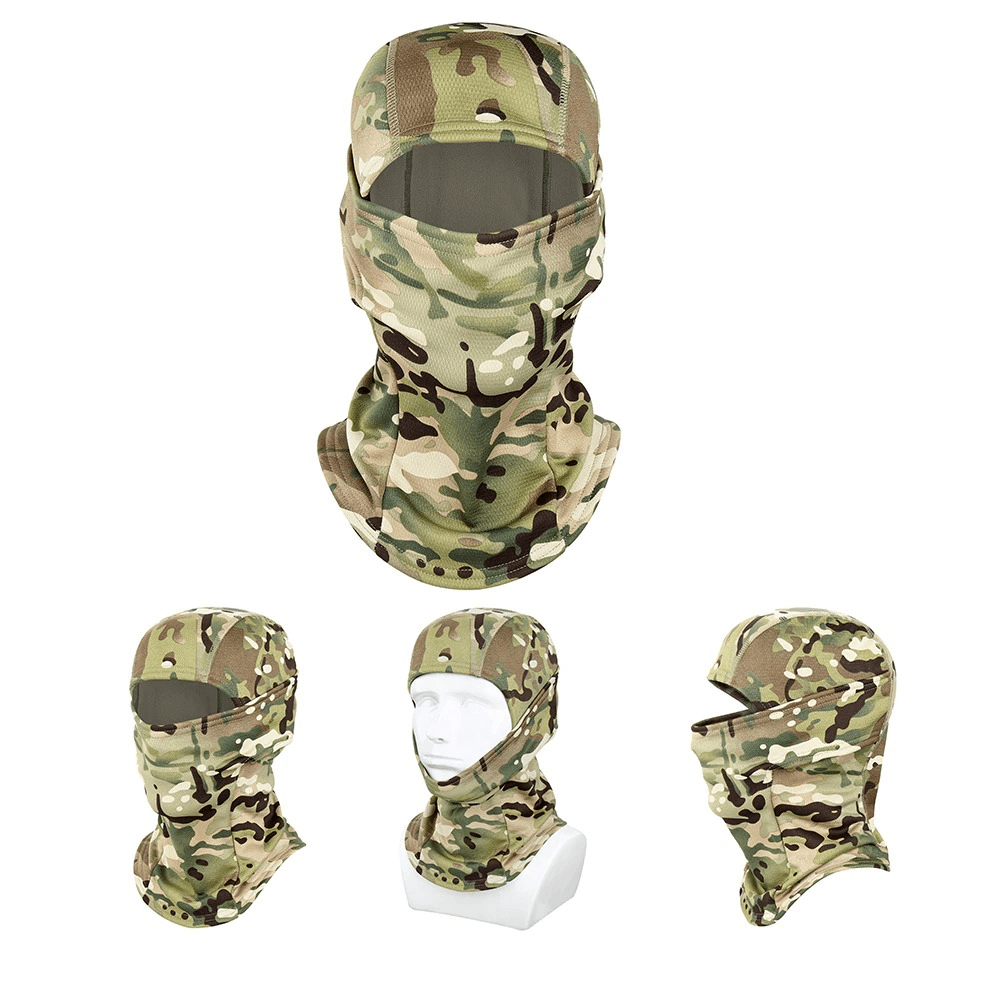 Camouflage windproof scarves-balaclavas for full face protection, perfect for outdoor activities and winter use, unisex design SF0425.