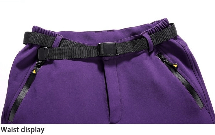 Pantalon de randonnée coupe-vent imperméable en polaire pour femme - SPF0223 