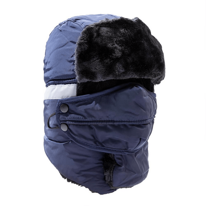Winter Windproof Mountain Ski Cap Earflap Unisex with Closed Neck
