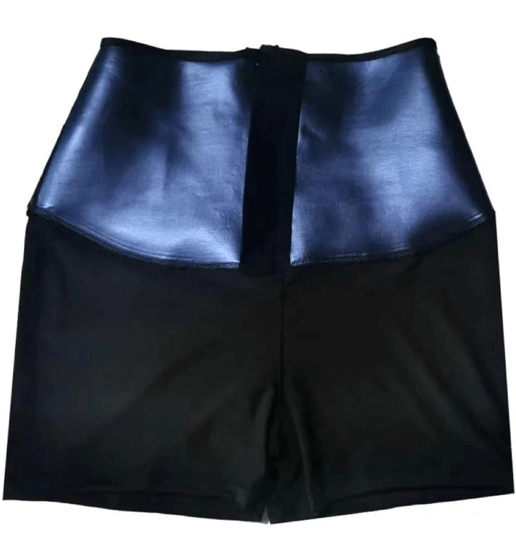 Women's Compression Sports Shorts with Sauna Effect, SF0168, high waist, polyester blend, elastic waistband, ideal for any sport.