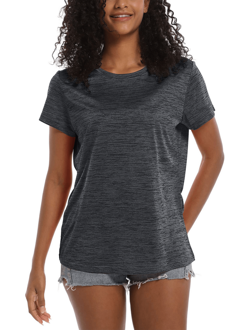 Leichtes Damen-T-Shirt mit kurzen Ärmeln und Rundhalsausschnitt – SF1189