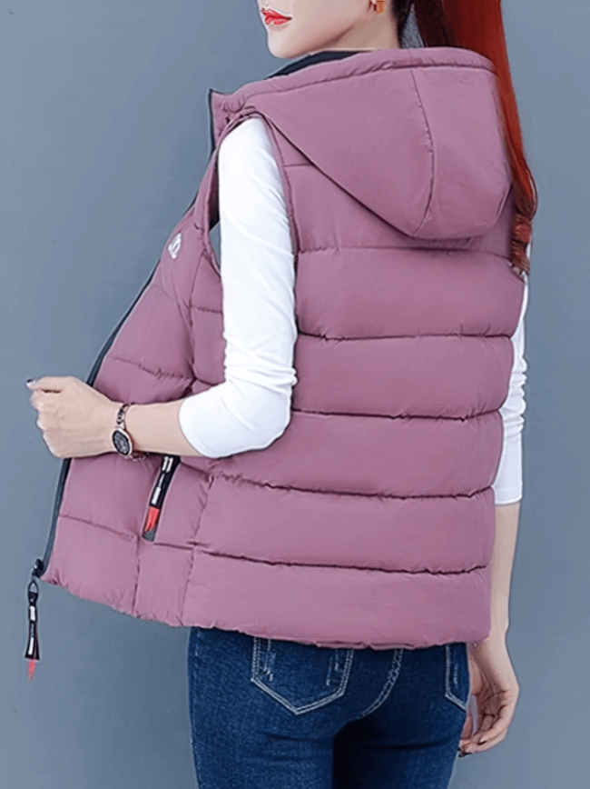 Gilet en duvet pour femme avec poches zippées - SPF0132 