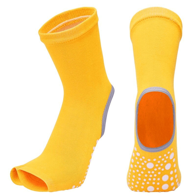 Women's Open Toe Non-Slip Yoga Socks with Silicone Sole - SF0327