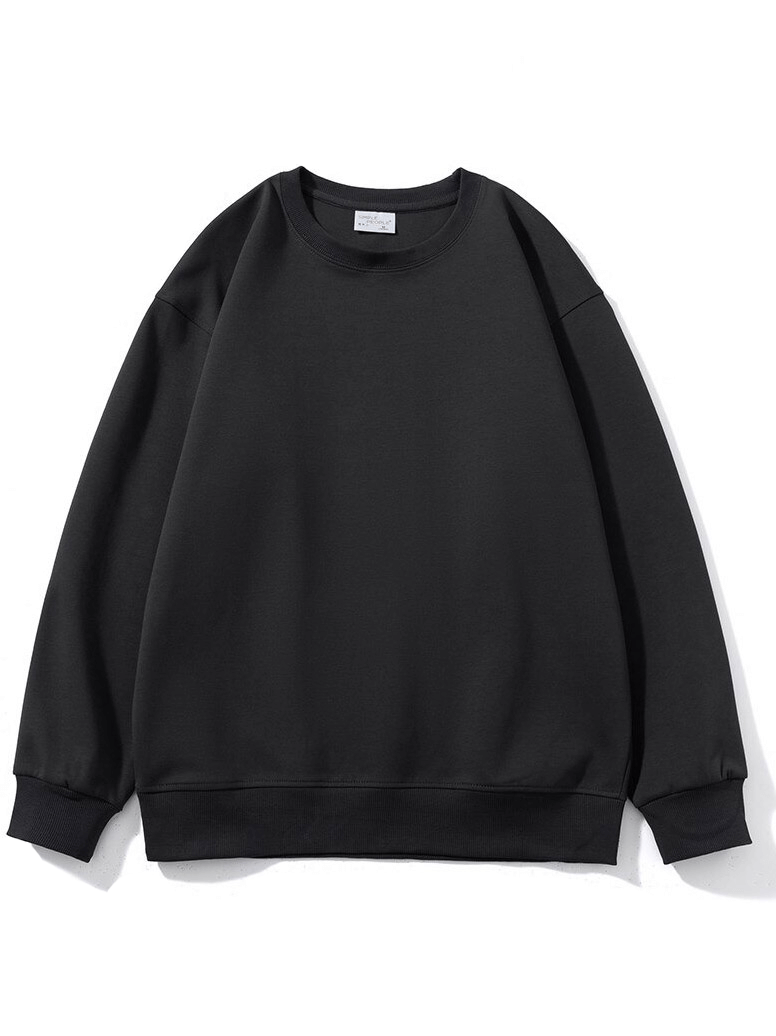 Solides Damen-Sweatshirt mit O-Ausschnitt / lässige, lockere, bequeme Damenbekleidung – SF0009 