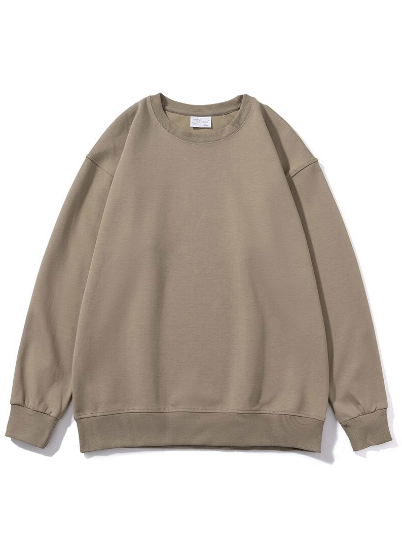 Women's Solid O-neck Sweatshirt / Casual Loose Comfy Female Clothing - SF0009