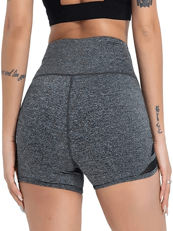Women's Sports Fitness Shorts With Transparent Side Insert - SF0169