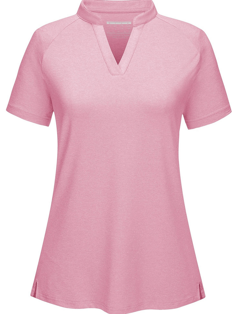 T-shirt de sport pour femmes / T-shirt à col en V / T-shirt slim à manches courtes - SPF0024 