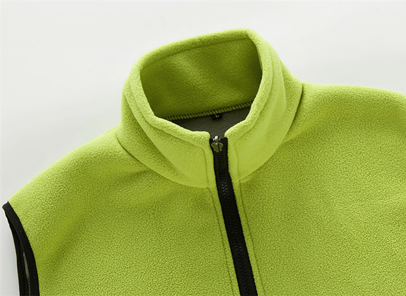 Women's Thermal Fleece Vest with High Collar and Zipper - SF0154