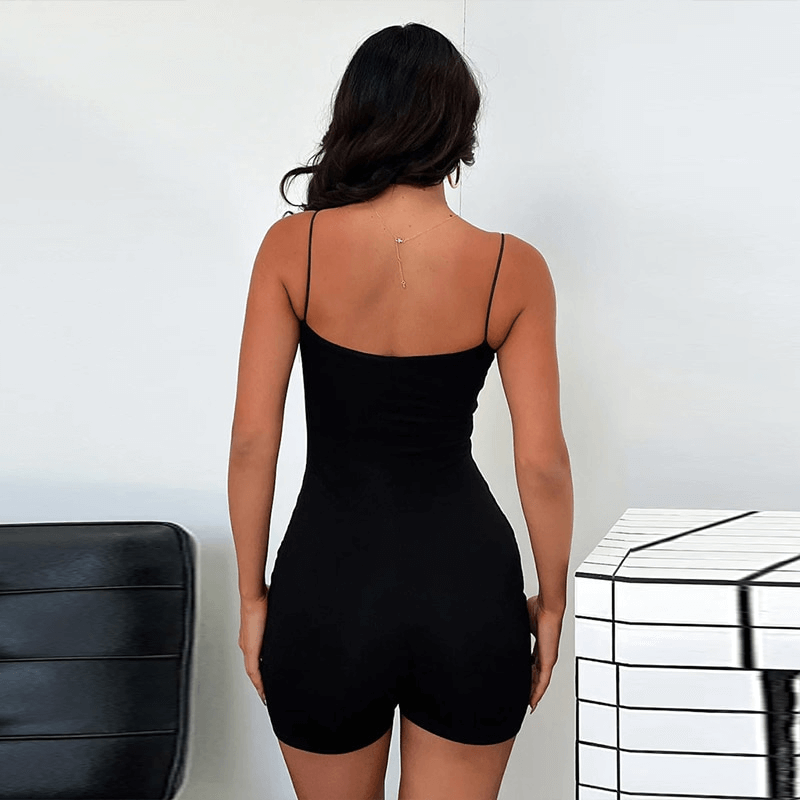 Women's Tight Sexy Short Jumpsuit with Straps - SF1047