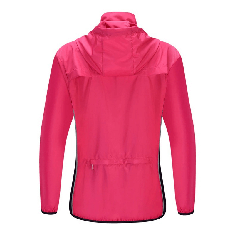 Women's Waterproof Cycling Jacket with Hooded / Running  Jacket with Pocket Back - SF0073