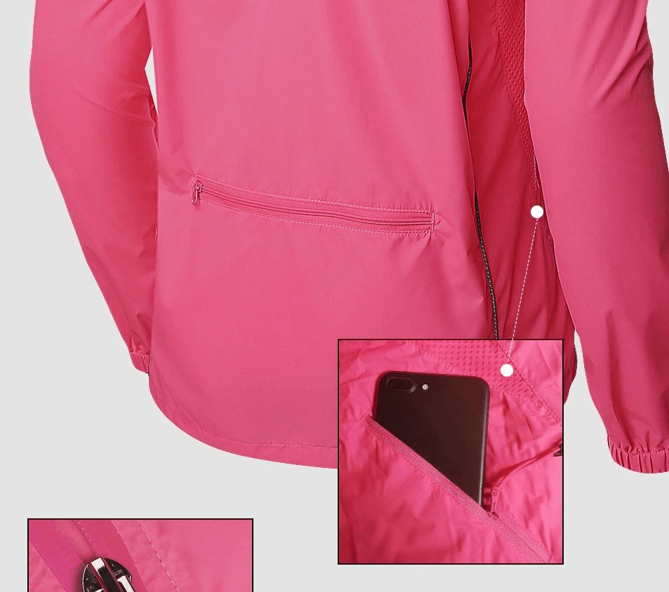Vestes de vélo imperméables et réfléchissantes pour femmes à manches longues - SPF0135 