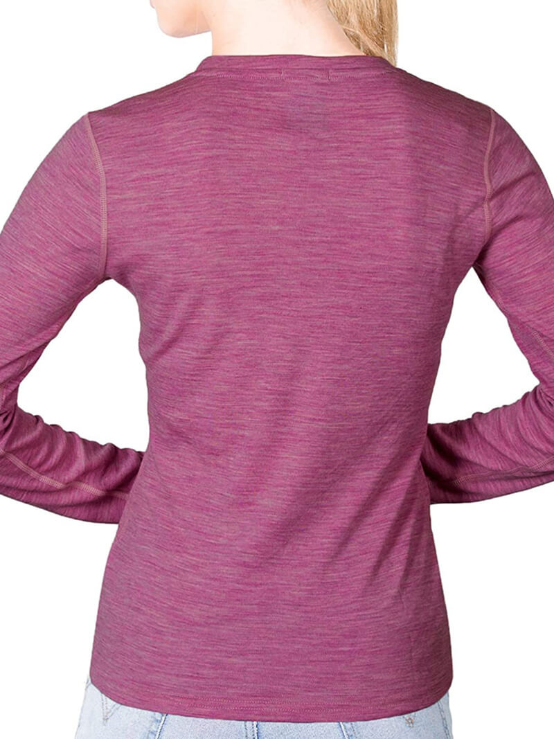Wool Base Layer for Women / Long Sleeves Thermal Underwear - SF0757